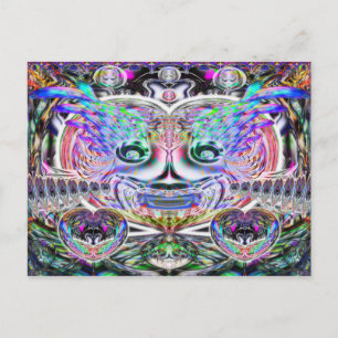 Mardi Gras Clown Postkarte