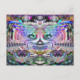 Mardi Gras Clown Postkarte