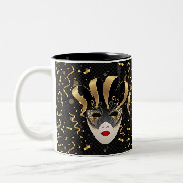 Mardi Gras Coffee Tasse (Links)