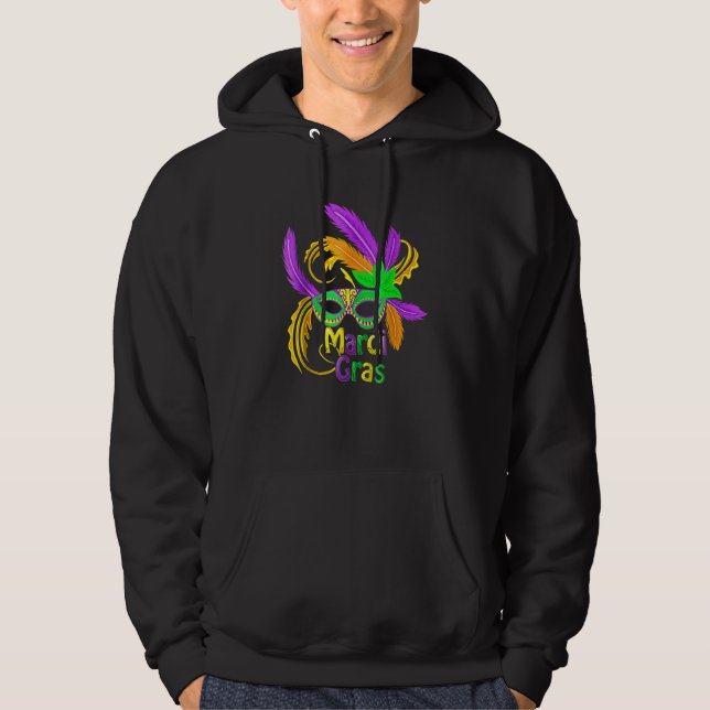 Mardi Gras Cool Pancake Tuesday Holiday Funny Gift Hoodie (Vorderseite)