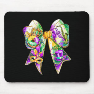 Mardi Gras Coquette Bow Fat Dienstag New Orleans W Mousepad
