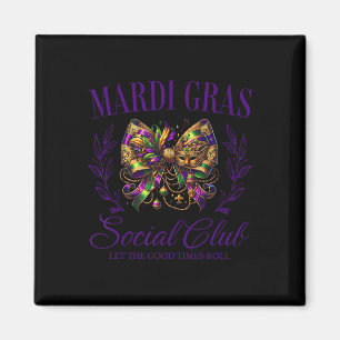 Mardi Gras Coquette Bow Louisiana New Orleans Wome Magnet
