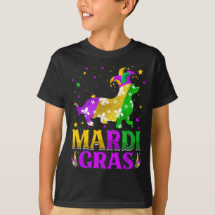Mardi Gras Corgi Dog Lover Carnival Jester T-Shirt