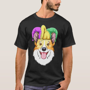Mardi Gras Corgi Karnevalshut Corgi T-Shirt