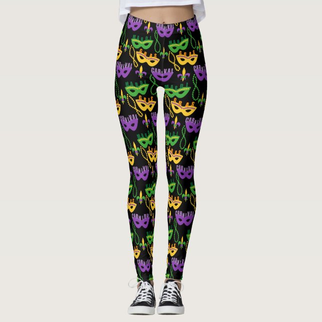 Mardi Gras Costume Leggings (Vorderseite)