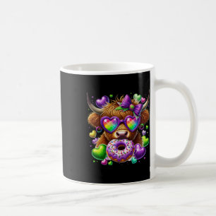 Mardi Gras Cow Sticker Kaffeetasse
