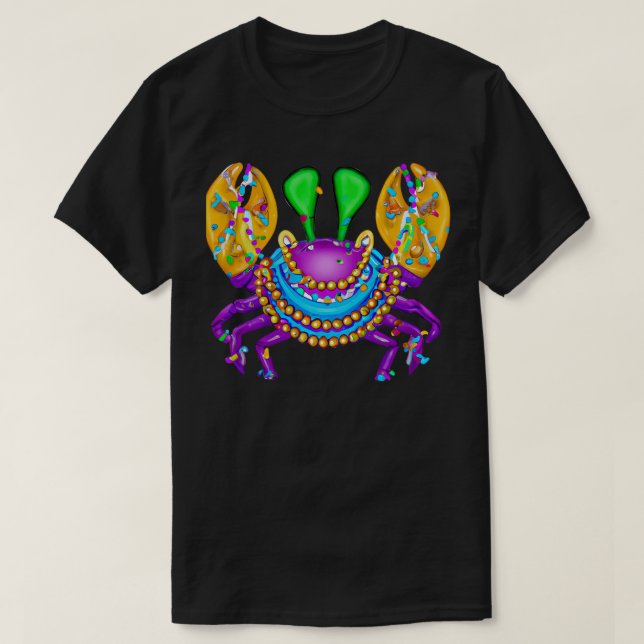 Mardi Gras Crab 4 TShirt (Design vorne)