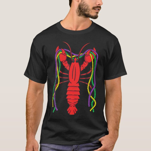 Mardi Gras Crawfish Karneval Kräuterfest T-Shirt (Vorderseite)