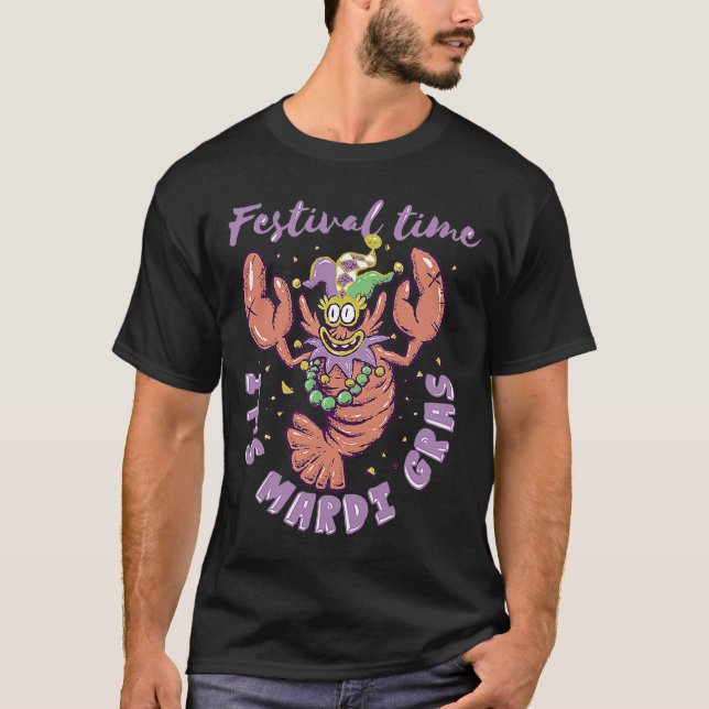 MARDI GRAS CRAWFISH NEW ORLEANS 2023 FESTIVAL T-Shirt (Vorderseite)