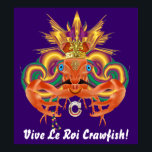 Mardi Gras Crawfish Who Da King bitte Notizen anse Poster<br><div class="desc">Bitte beachten Sie: Da New Orleans Gastgeber der Super Bowl XLVII 2013 ist, werden Mardi Gras Festivitäten Pause für (AIEEE! Wir haben hier eine gute Zeit verpasst! ) 9 Tage während der Karnevalssaison, und dann wieder nach dem Super Bowl. Krebse werden auf der ganzen Welt gegessen. Wie andere essbare Krustentiere...</div>