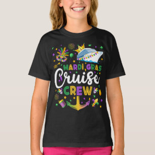 Mardi Gras Crew Matching Girl T-Shirt