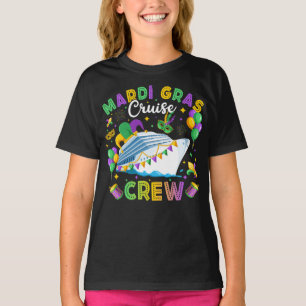 Mardi Gras Crew Matching Girl T-Shirt