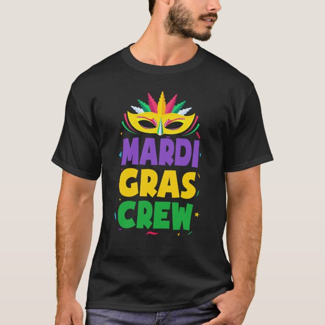 Mardi Gras Crew New Orleans Parco Tassino T-Shirt (Vorderseite)