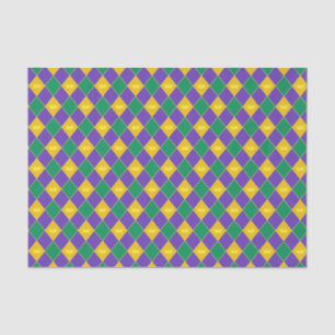 Mardi Gras Crown Pattern Seidenpapier