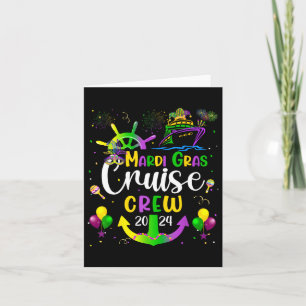 Mardi Gras Cruise 2024 Schifffamilie Matching Trip Karte