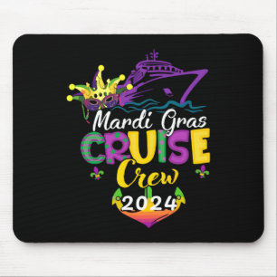 Mardi Gras Cruise 2024 Schifffamilie Matching Trip Mousepad
