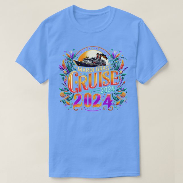 Mardi Gras Cruise 2024 TShirt - 2 (Design vorne)