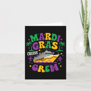 Mardi Gras Cruise Crew 2025 Trip Family Matching C Karte