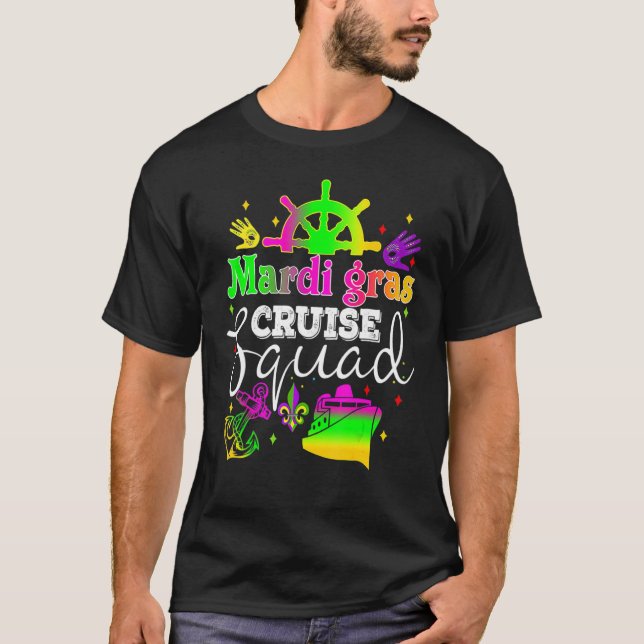 Mardi Gras Cruise Mask Party T-Shirt (Vorderseite)
