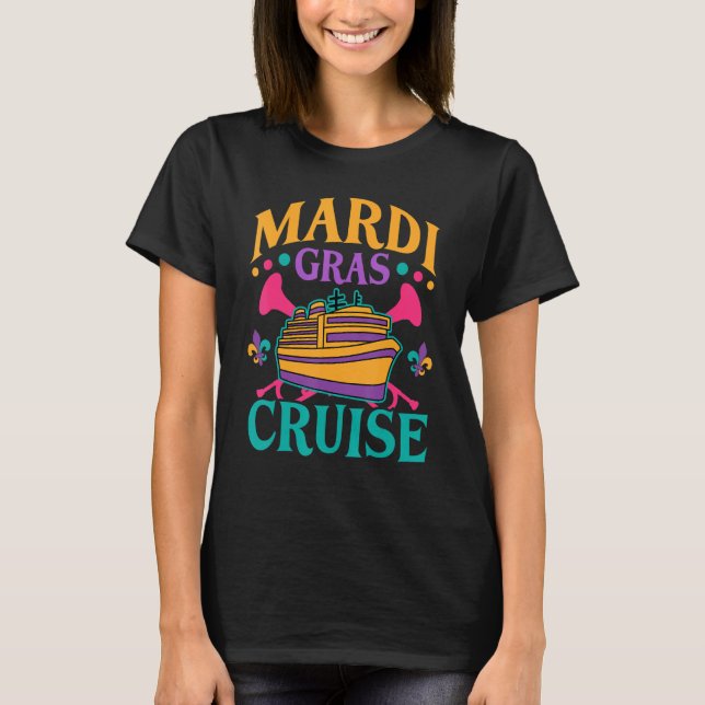 Mardi Gras Cruise Party Celebration Fun New Orlean T-Shirt (Vorderseite)