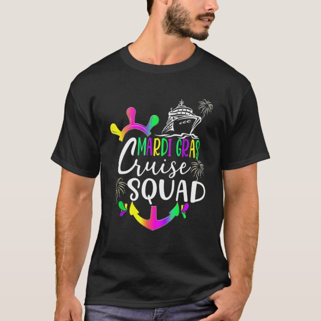 Mardi Gras Cruise Squad 2023 Matching Group_3 T-Shirt (Vorderseite)