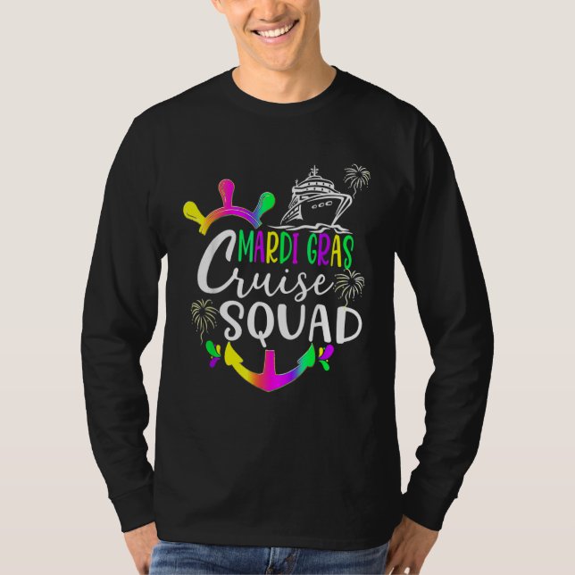 Mardi Gras Cruise Squad 2023 Matching Group_8 T-Shirt (Vorderseite)
