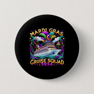 Mardi Gras Cruise Squad 2025 Familienmatching Button
