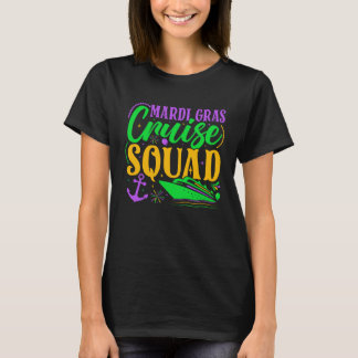 Mardi Gras Cruise Squad Carnival Family Vacation P T-Shirt