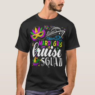 Mardi Gras Cruise Squad Costume Familie Reitausflü T-Shirt