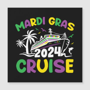 Mardi Gras Cruise Squad Magnetkarte