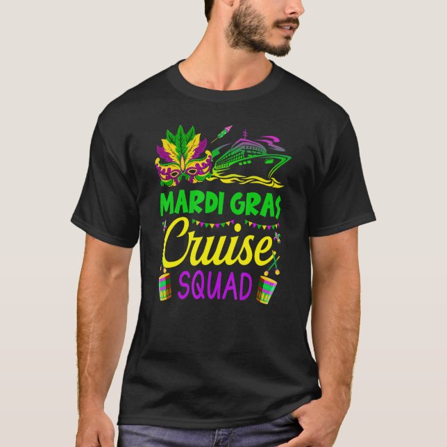 Mardi Gras Cruise Squad Matching Group Cruising Cr T-Shirt (Vorderseite)