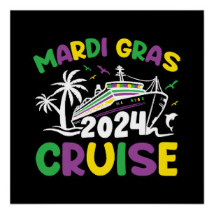 Mardi Gras Cruise Squad Poster