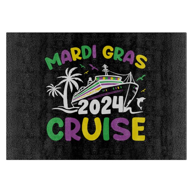 Mardi Gras Cruise Squad Schneidebrett (Vorderseite)