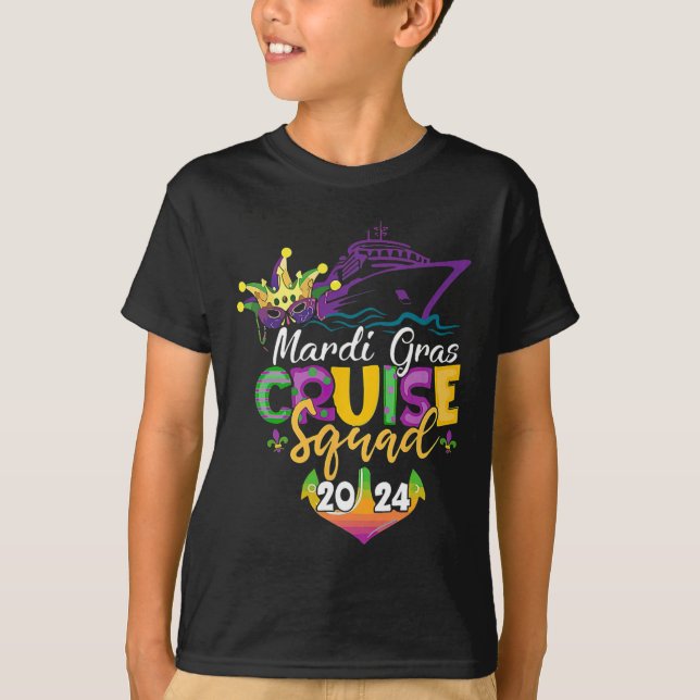 Mardi Gras Cruise Squad T-Shirt (Vorderseite)