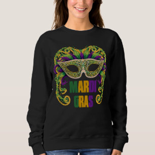 Mardi Gras Custome Carnival Celebration Sweatshirt