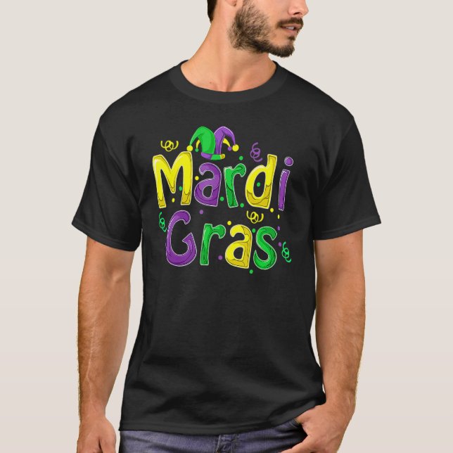 Mardi Gras Cute Carnival Fat Tuesday Funny_6 T-Shirt (Vorderseite)