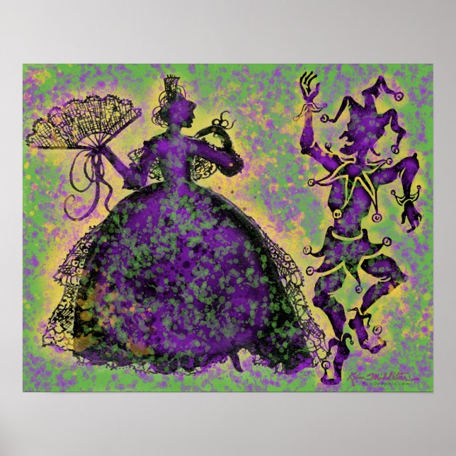 Mardi Gras Dancers Poster (Vorne)