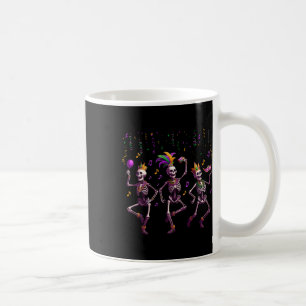 Mardi Gras Dancing Skelett Funny 1 Kaffeetasse