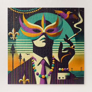 Mardi Gras Der rauchende Mann Puzzle
