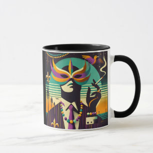 Mardi Gras Der rauchende Mann Tasse