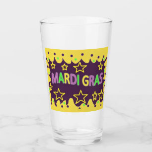 Mardi Gras Design Glas