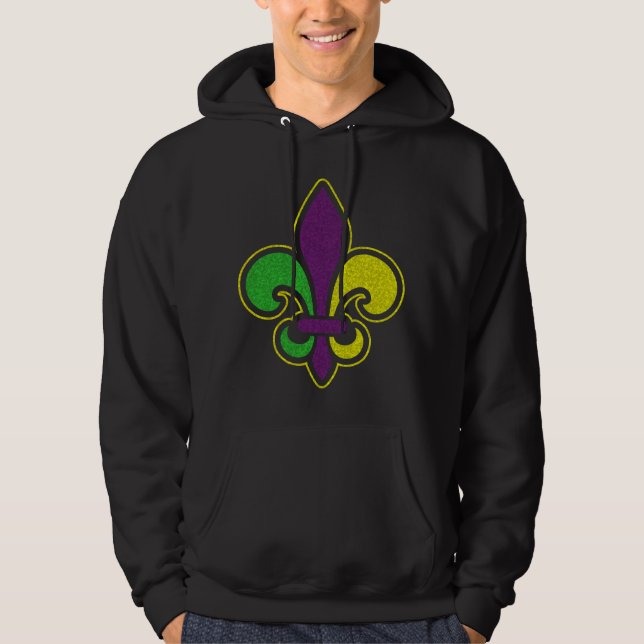 Mardi Gras Design Hoodie (Vorderseite)