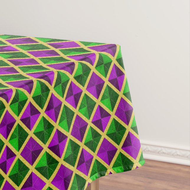 Mardi Gras Diamond Tischdecke (Beispiel)