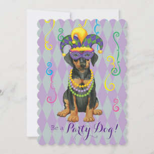 Mardi Gras Dobe Einladung