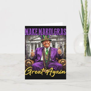 Mardi Gras Donald Trump wieder große amerikanische Karte