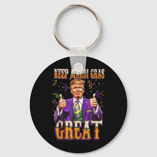 Mardi Gras Donald Trump wieder große amerikanische Schlüsselanhänger (Vorderseite)