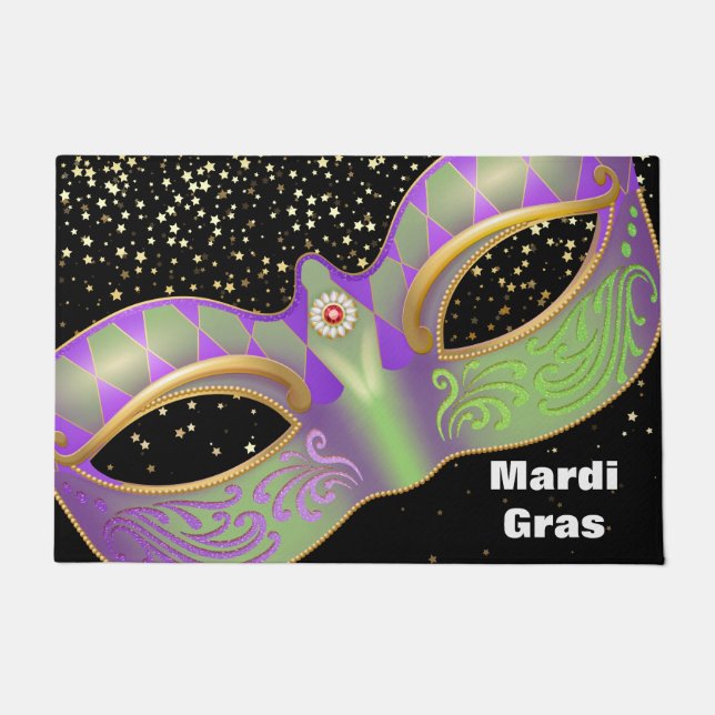 Mardi Gras Doormat Fußmatte (Vorderseite)