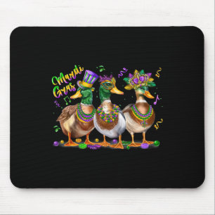 Mardi Gras Duck Carnival Kostüm Louisiana Men Wom Mousepad