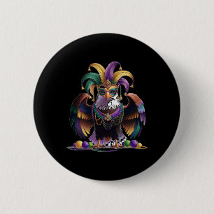 Mardi Gras Eagle Funny Mardi Gras Kostüme Men Wome Button
