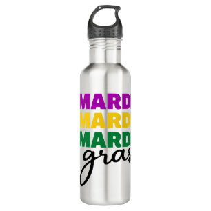 Mardi Gras Edelstahlflasche